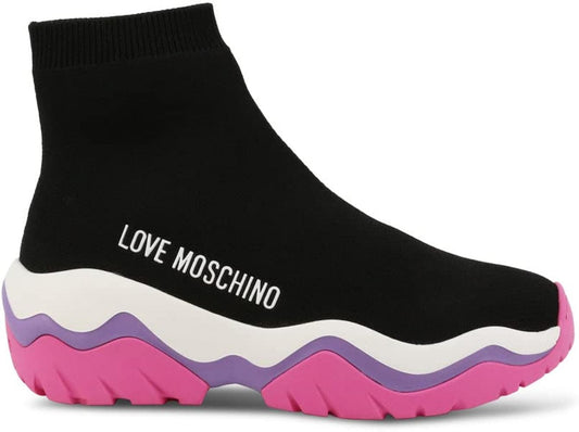 Love Moschino Sneaker calzino Roller nera