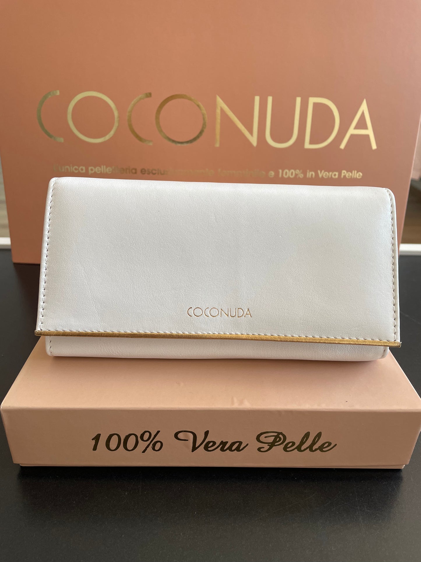 COCONUDA PORTAFOGLIO VERA PELLE  DONNA