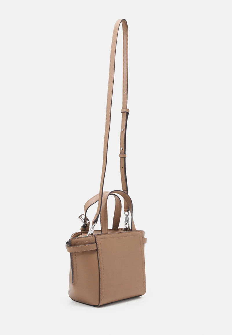 Calvin Klein MINIMAL HARDWARE MINI TOTE - Borsa a mano - safari canvas